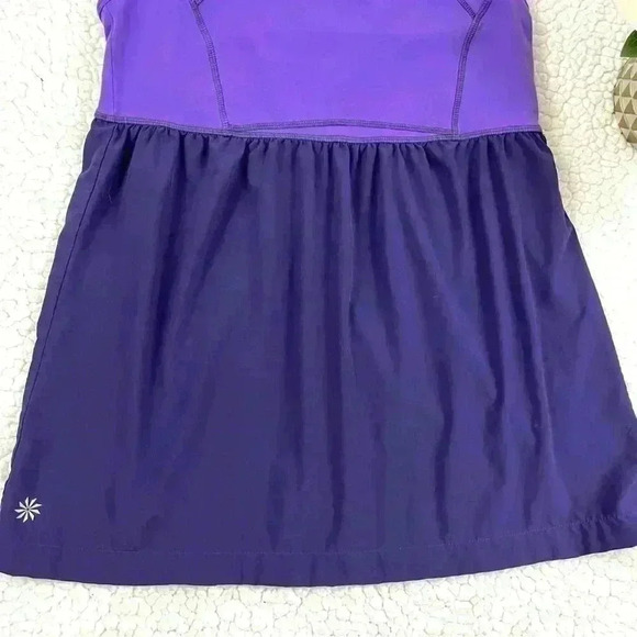 Athleta Purple Retreat Yoga Compression Fit & Flare Athletic Tank Top Size M - Picture 3 of 13